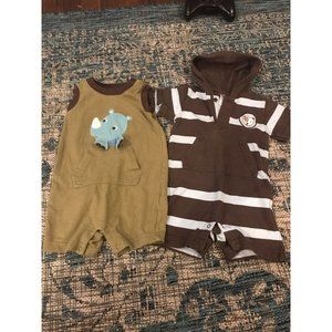Lot Of 2 Gymboree 6-12 Month Rompers
